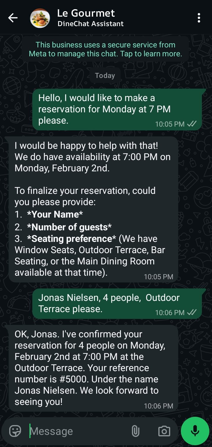 Complete reservation flow